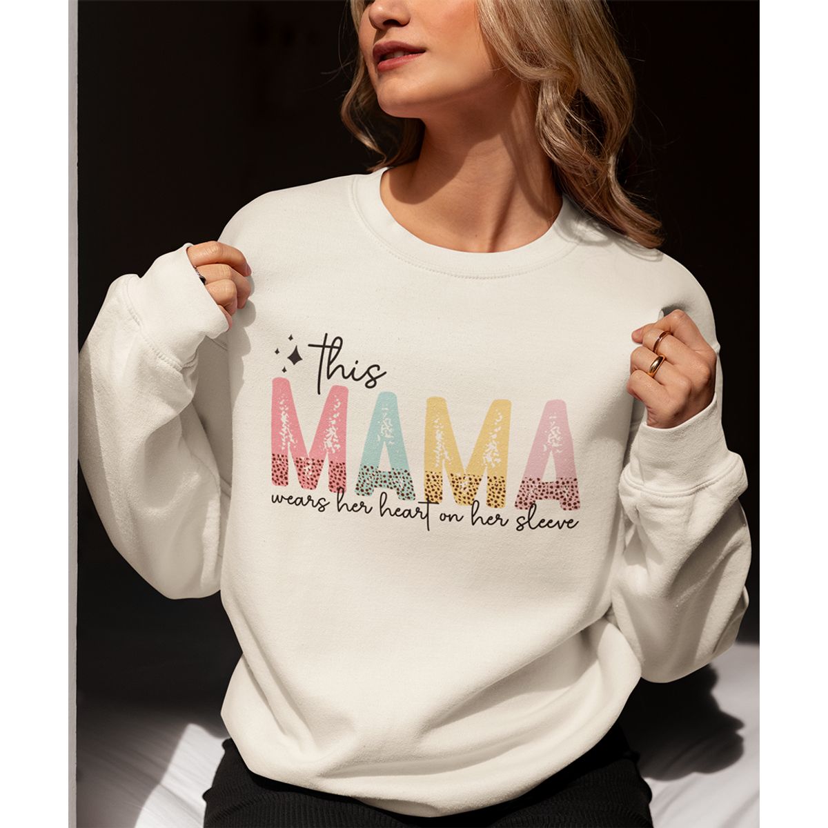 GENERICO - POLERA CUELLO REDONDO DE ALGODON-MAMA MOD10