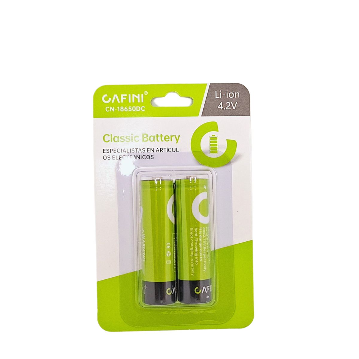 GENERICO - CAFINII PILA DE LITIO RECARGABLE 18650DC  X 2 UNID.