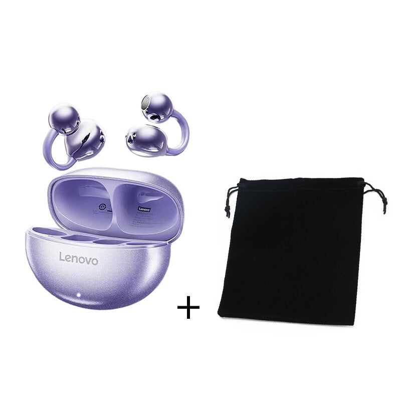 LENOVO - Audífonos Lenovo Clip TA140 TWS Bluetooth 54 Púrpura y Accesorios