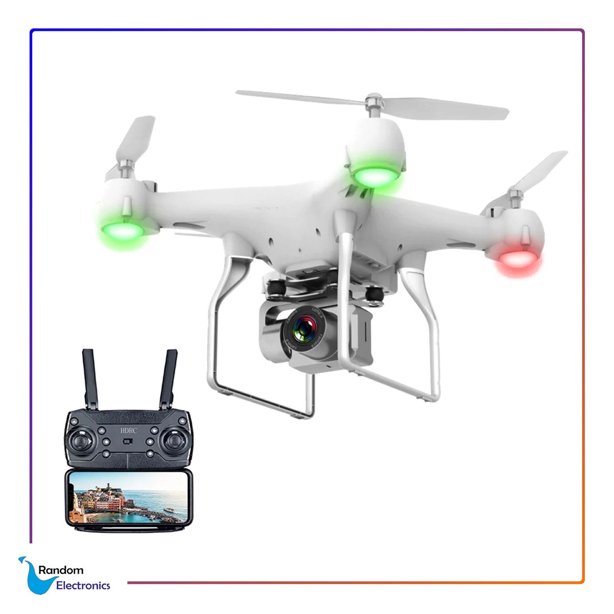 GENERICO - HDRC DRONE RC UAV WIFI FPV CÁMARA 4K HD GRAN ANGULAR B