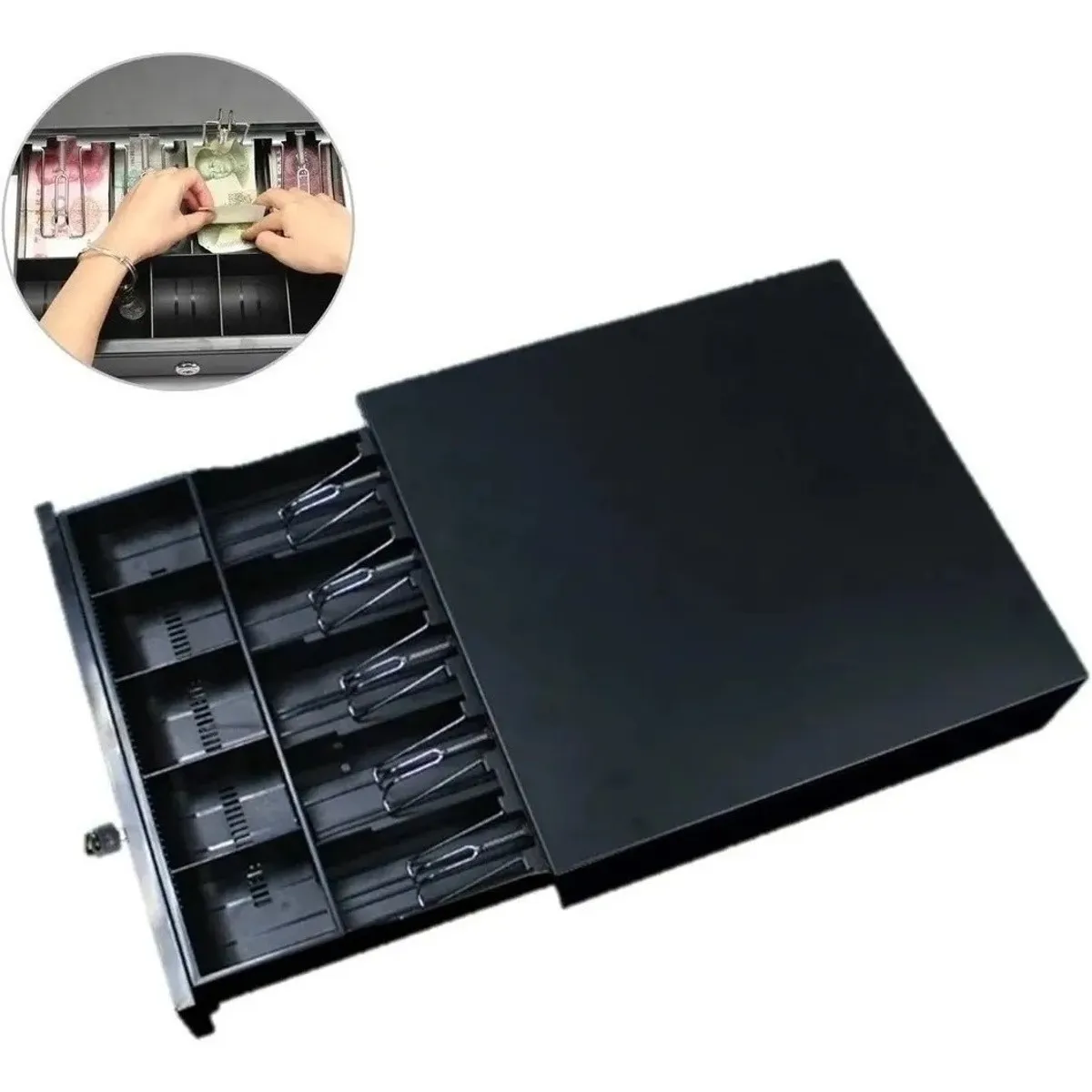 U BUY - Caja De Dinero Gaveta Electronica Rj11 5 Billetes 5 Monedas