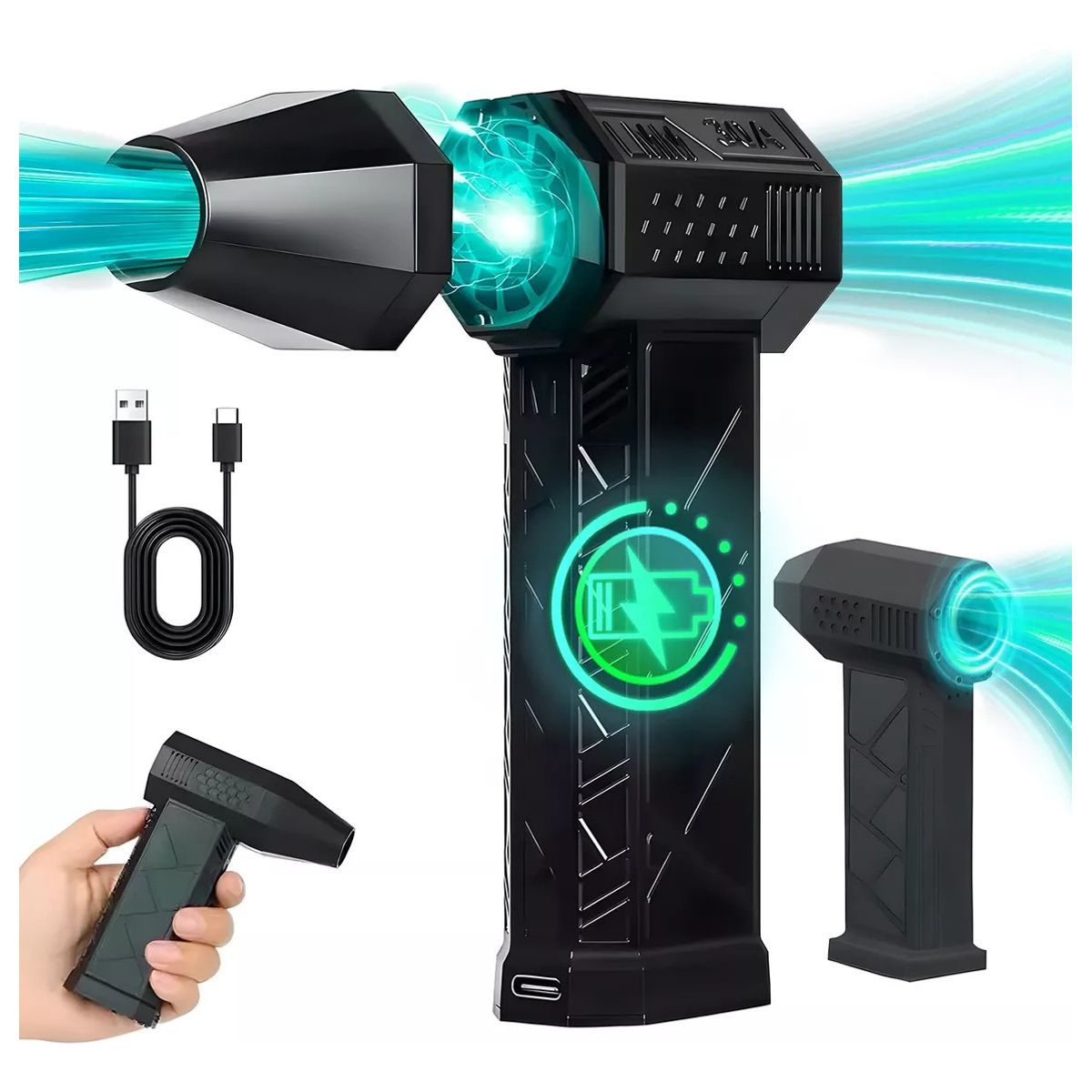 U BUY - Ventilador Turbo Mini Jet De 130000 Rpm Fuerte Sopladora