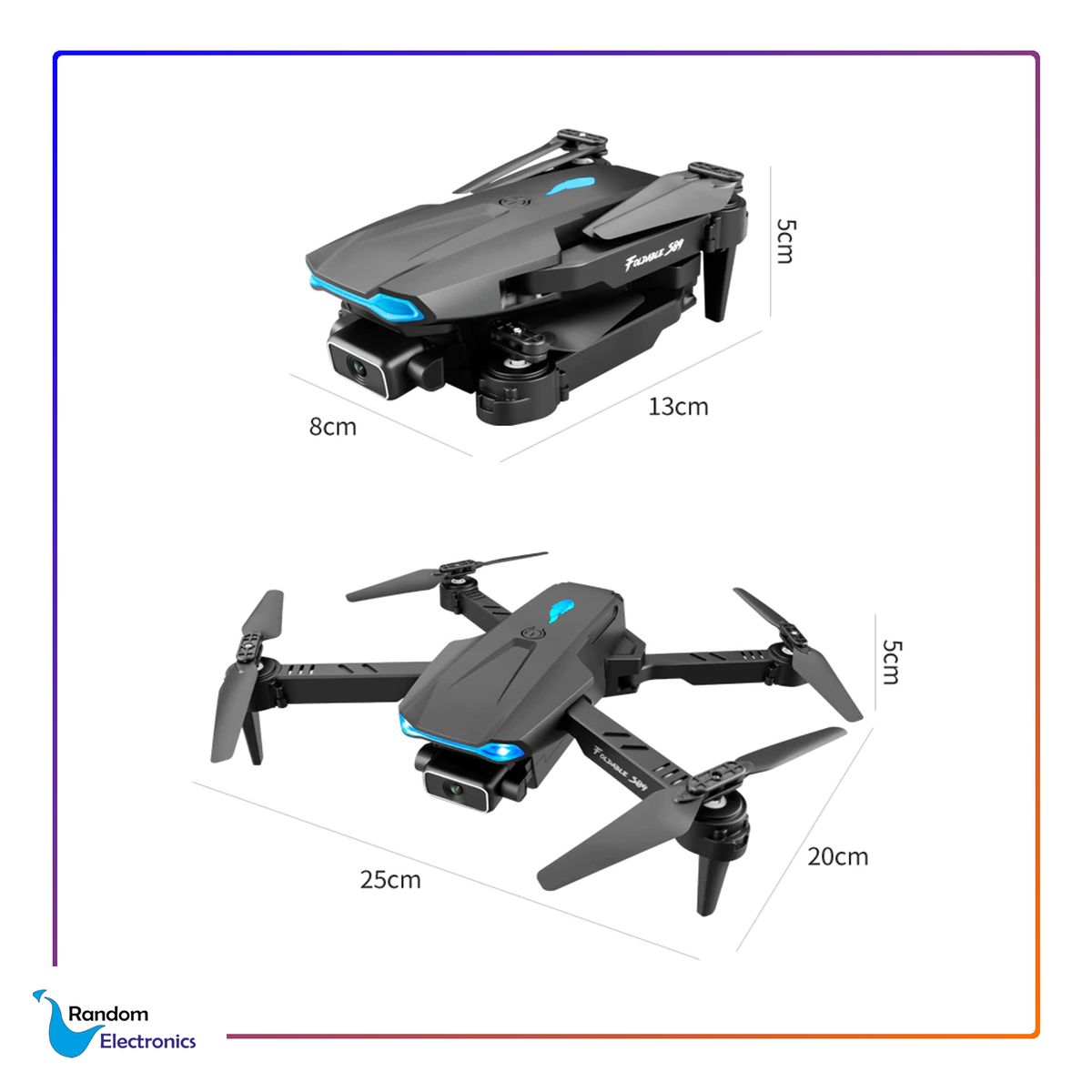 GENERICO - SHAREFUNBAY S89 PRO RC MINI DRONE 4K CÁMARA DUAL HD FPV