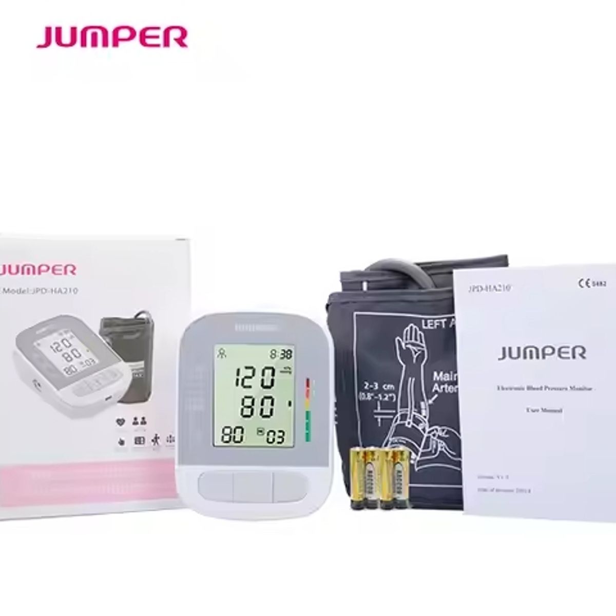 GENERICO - TENSIOMETRO DIGITAL DE BRAZO JUMPER CON VOZ INTELIGENTE INC CABLE USB