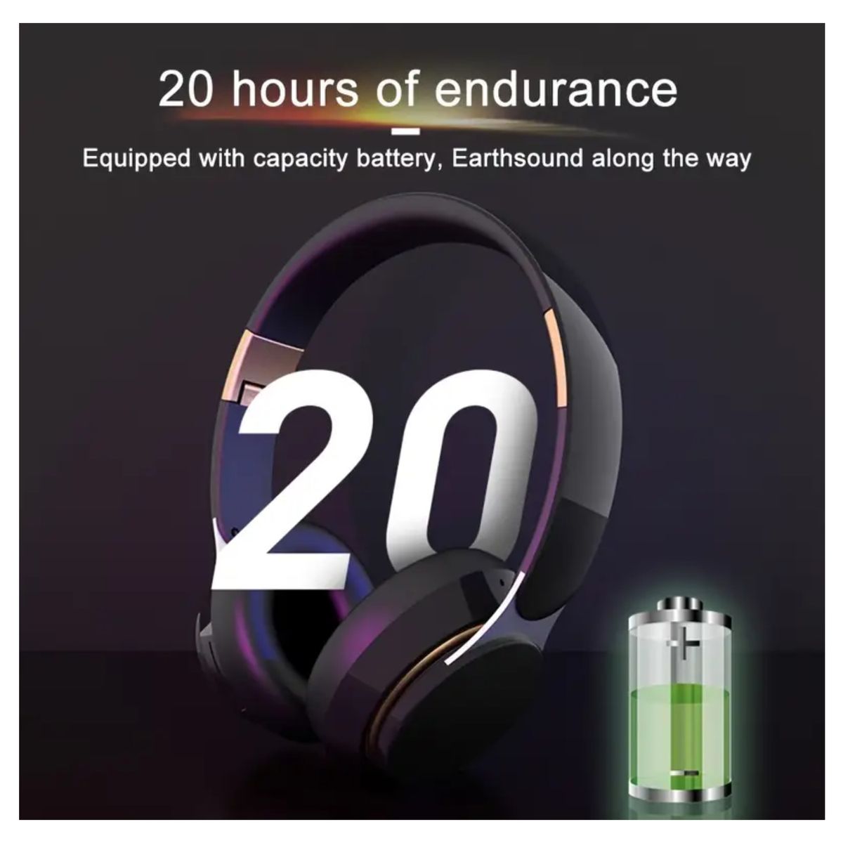 GENERICO - Audífono HD Inalámbricos 5.3 Batería de Larga Duración White