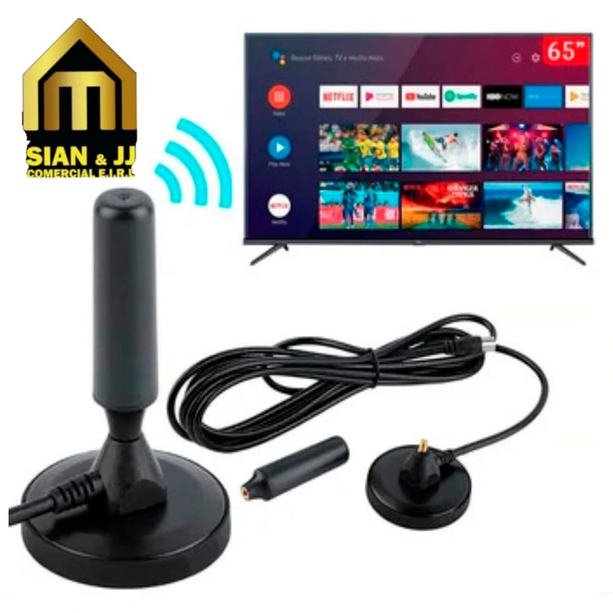 GENERICO - ANTENA DIGITAL HDTV B108 PARA CANALES NACIONALES EN HD