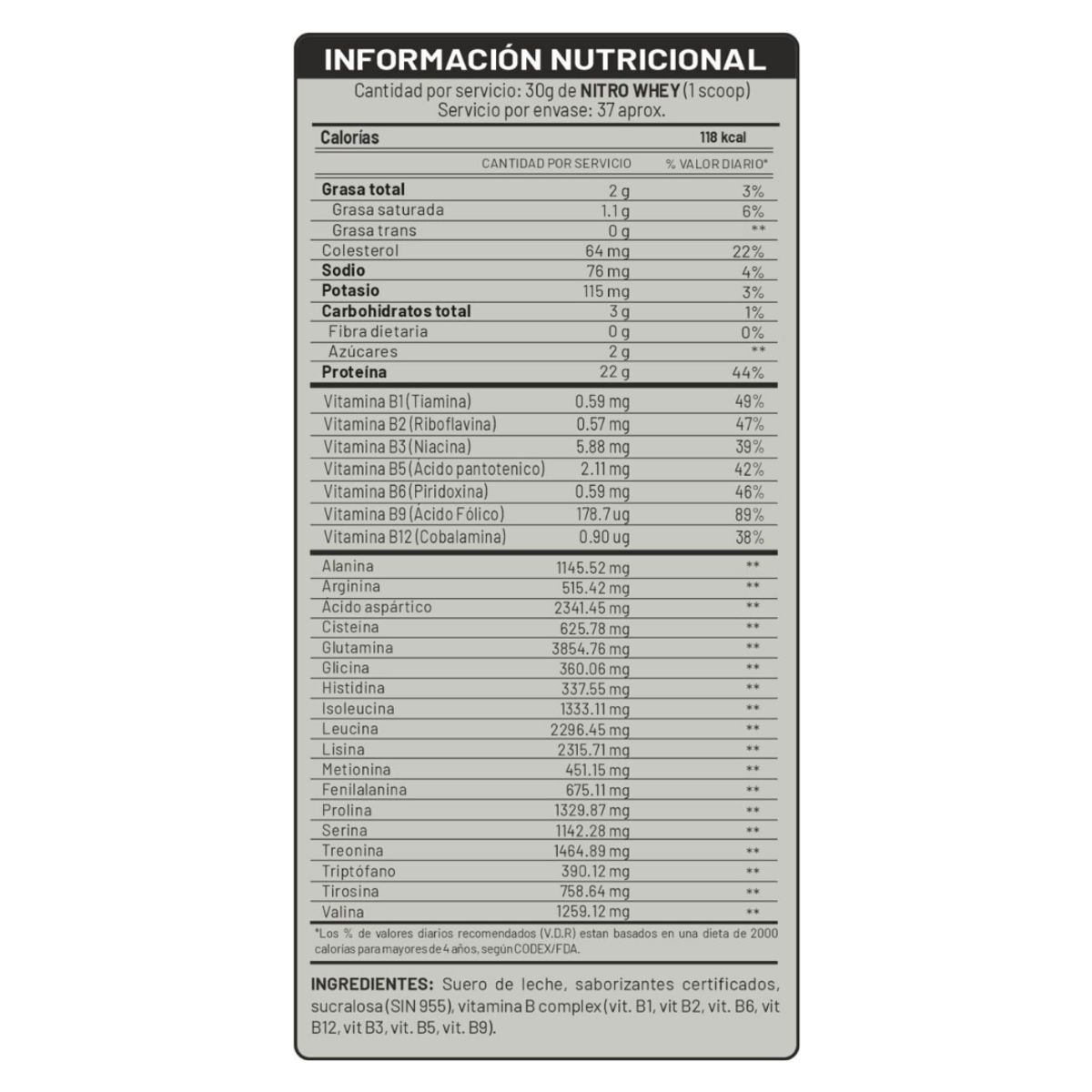 UNIVERSE NUTRITION - PROTEÍNA NITRO WHEY 1KG COOKIES