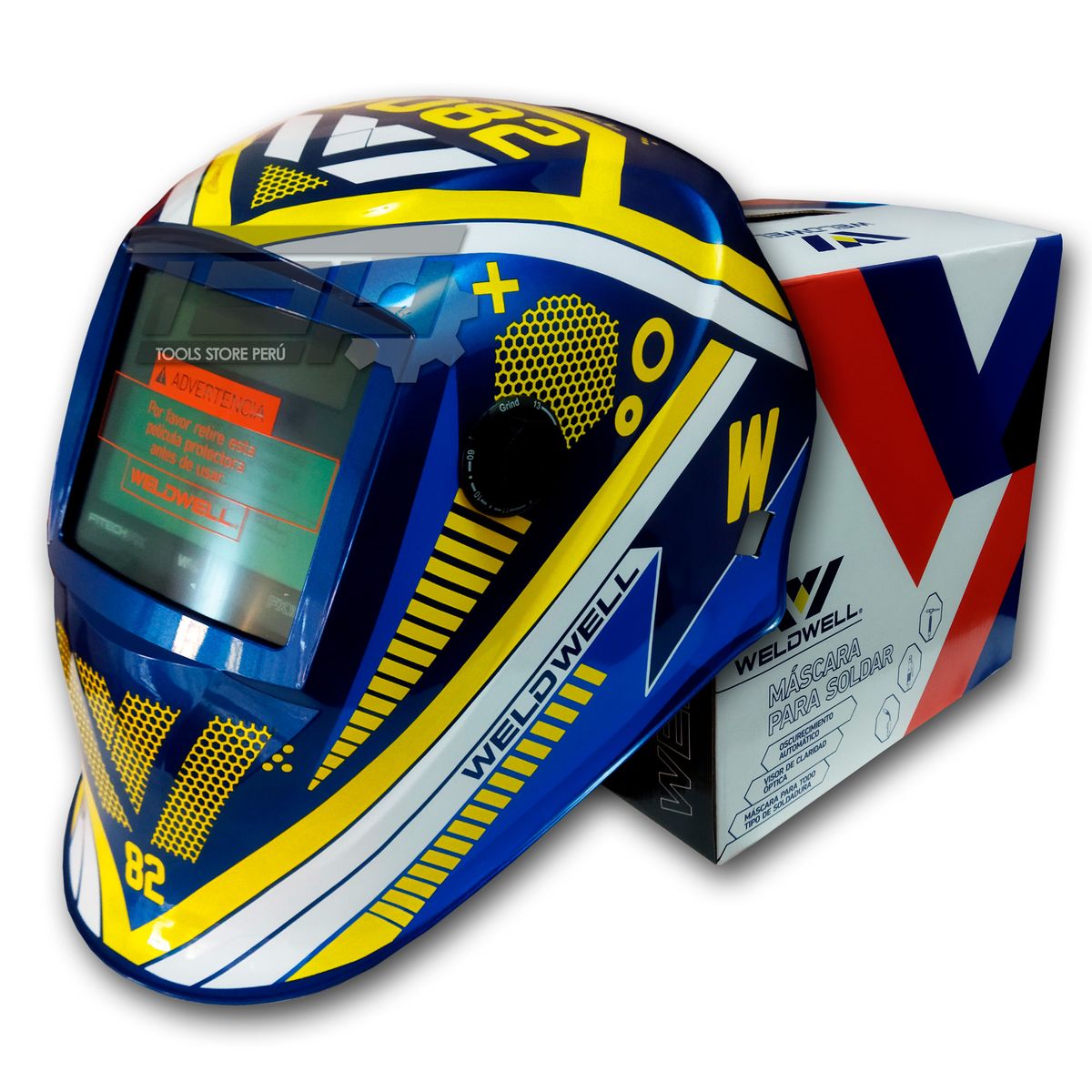 GENERICO - Máscara Fotosensible WELDWELL 2 Sensores Mod Fitech