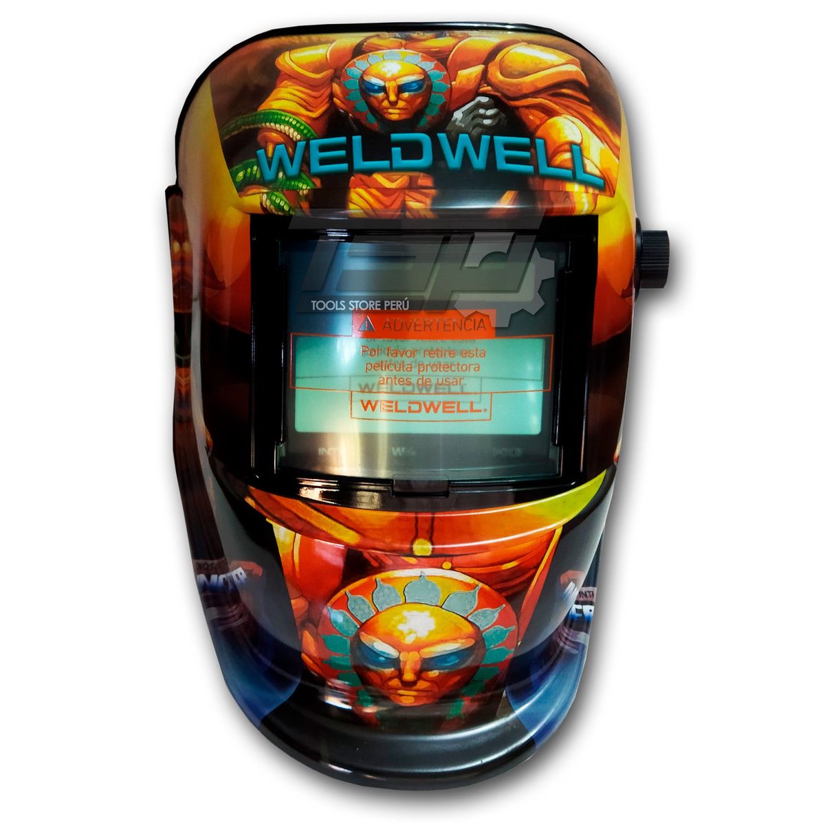 GENERICO - Máscara Fotosensible WELDWELL 2 Sensores Mod Inti