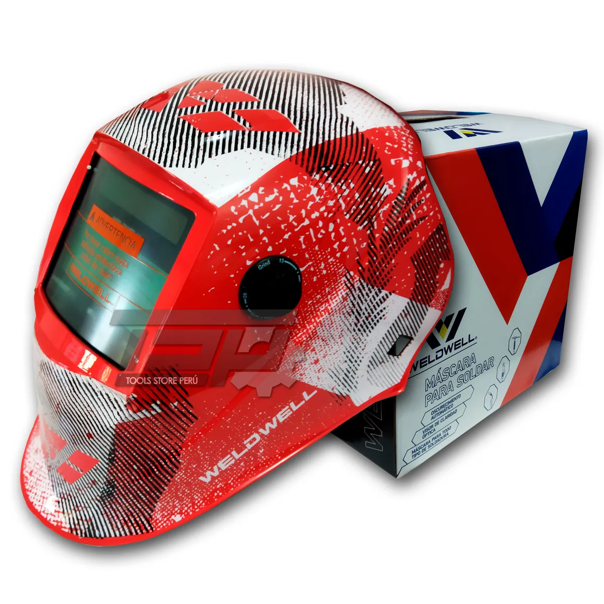 GENERICO - Máscara Fotosensible WELDWELL 2 Sensores Mod Patriot