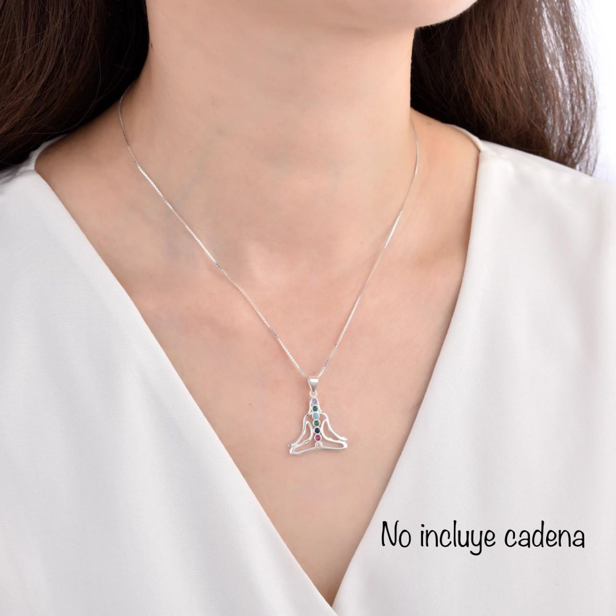 ESPIRAL ROJO - Dije 7 Chakras - Plata