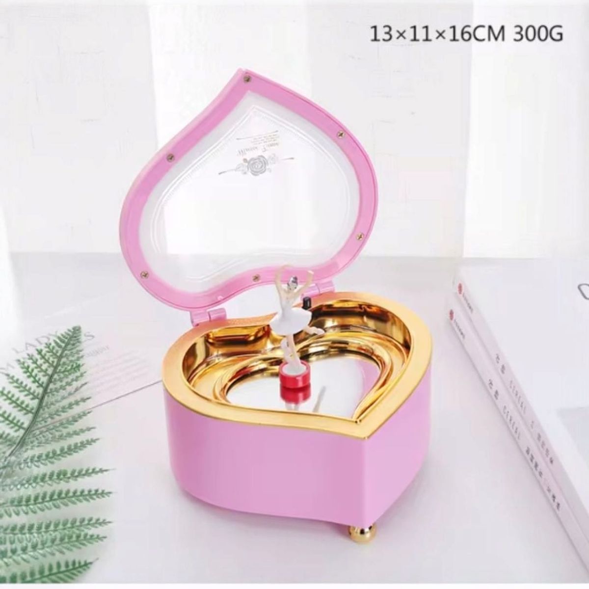 GENERICO - Caja musical de bailarina giratoria en de Forma Corazon