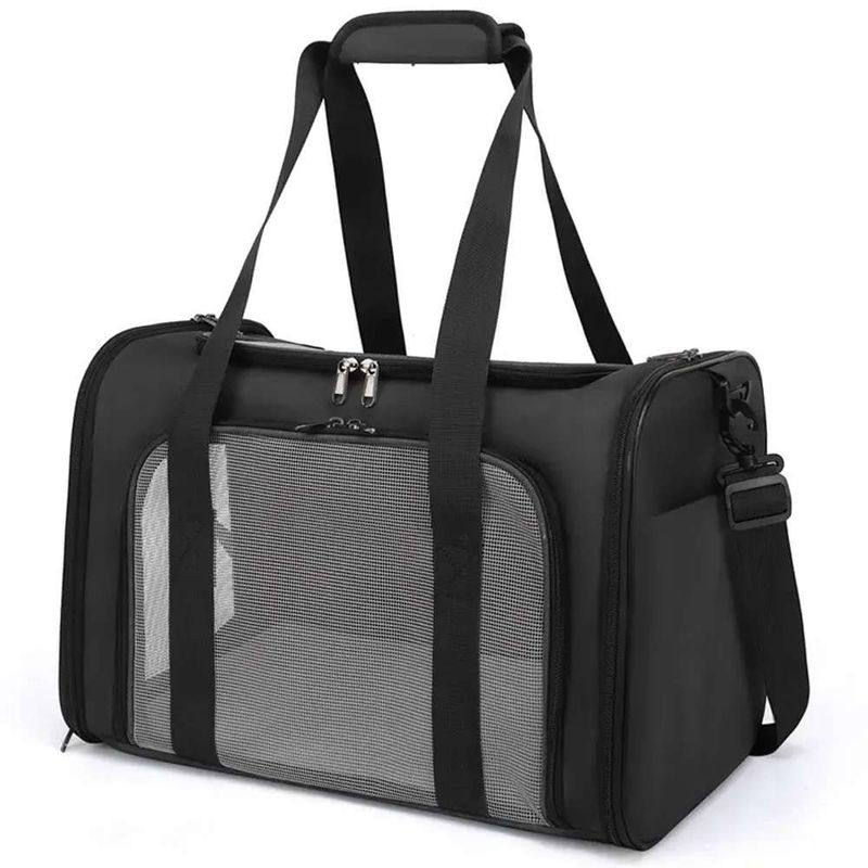 AMICATS - Maleta Transportadora de Cabina para Mascotas - Negro