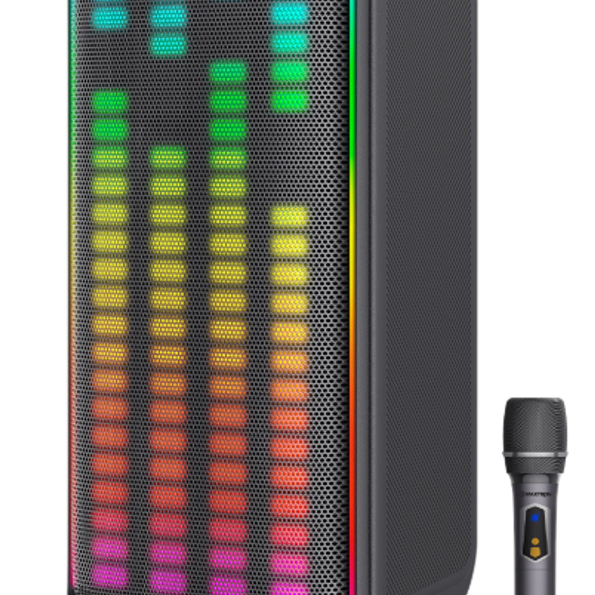 MAXTRON - Parlante Torre SKYLIGHT 8 AC MX803 BT USB FM TWS  RGB LI-BAT MAXTRON