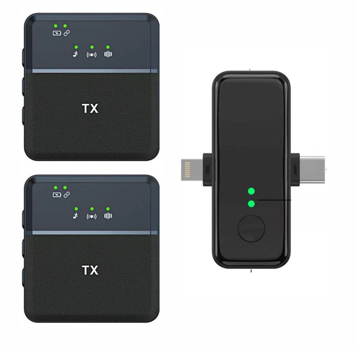 GENERICO - Microfono Inalambrico Solapa Tipo C lightning Jack 35mm Sx31