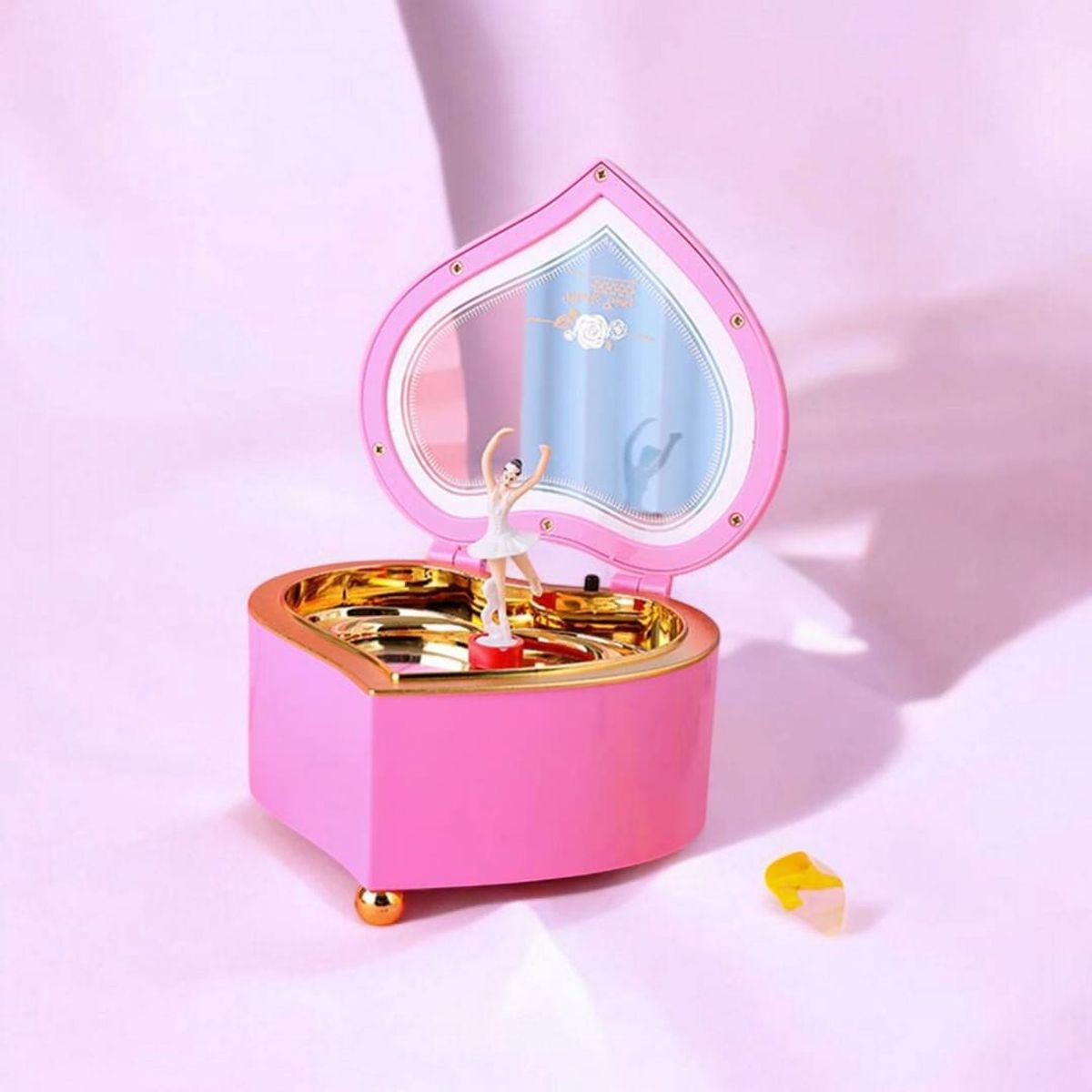 GENERICO - Caja musical de bailarina giratoria en de Forma Corazon