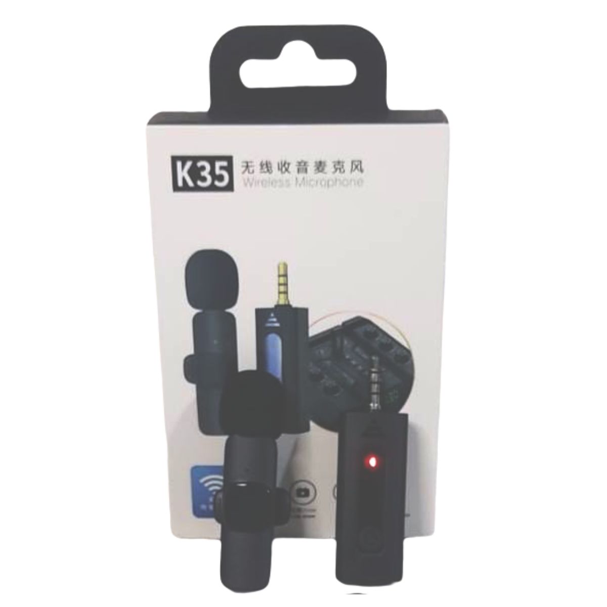 GENERICO - Microfono Corbatero Solapero Inalambrico 35mm Aux Pc Parlante k35