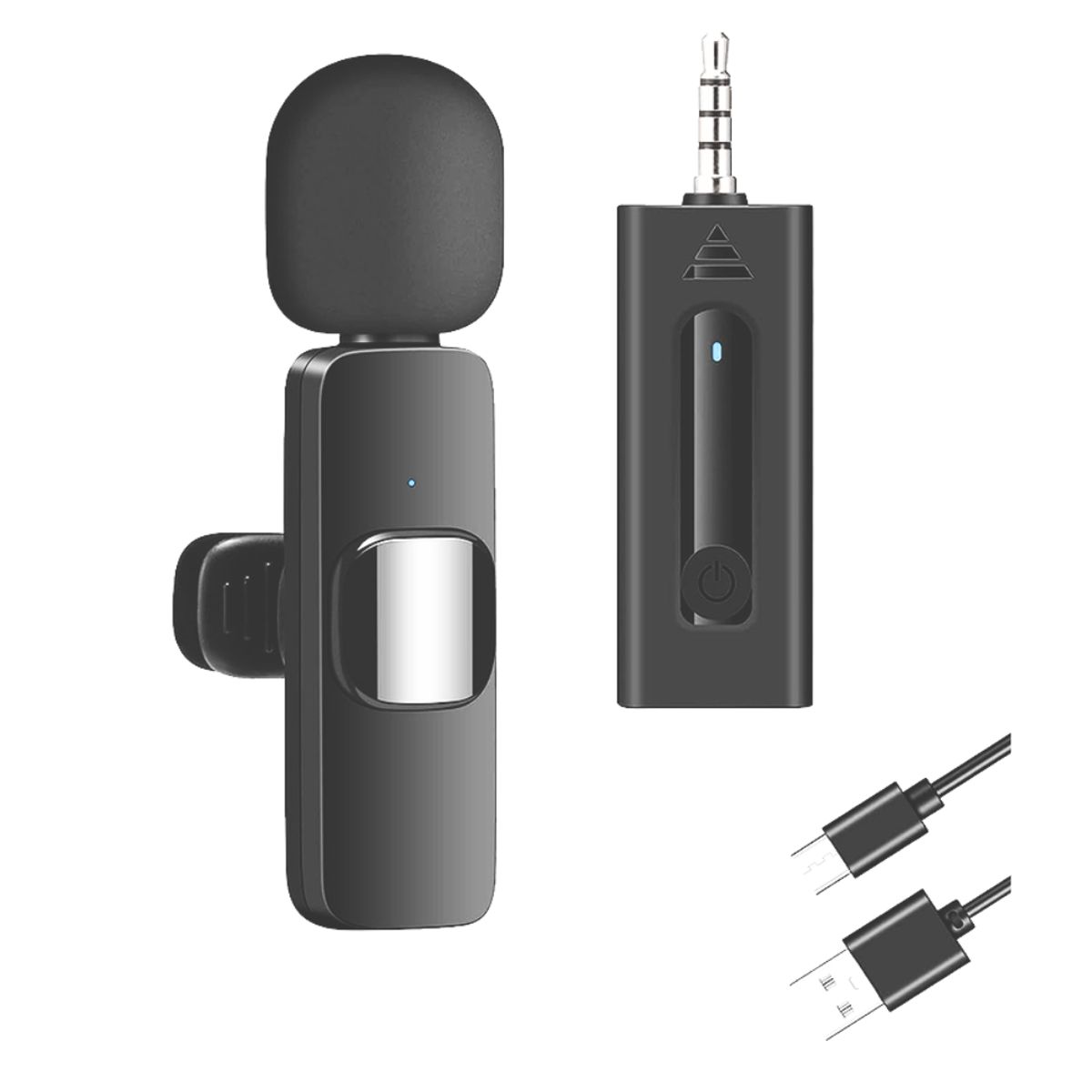 GENERICO - Microfono Corbatero Solapero Inalambrico 35mm Aux Pc Parlante k35