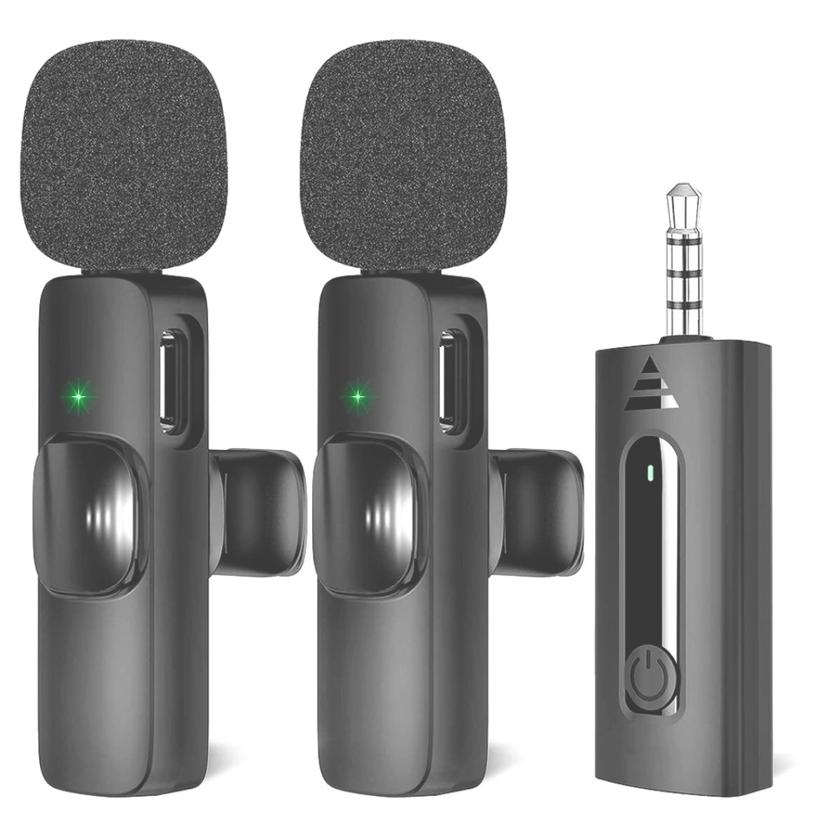 GENERICO - Microfono Solapero Inalambrico x2 35mm Aux Pc Parlante k35