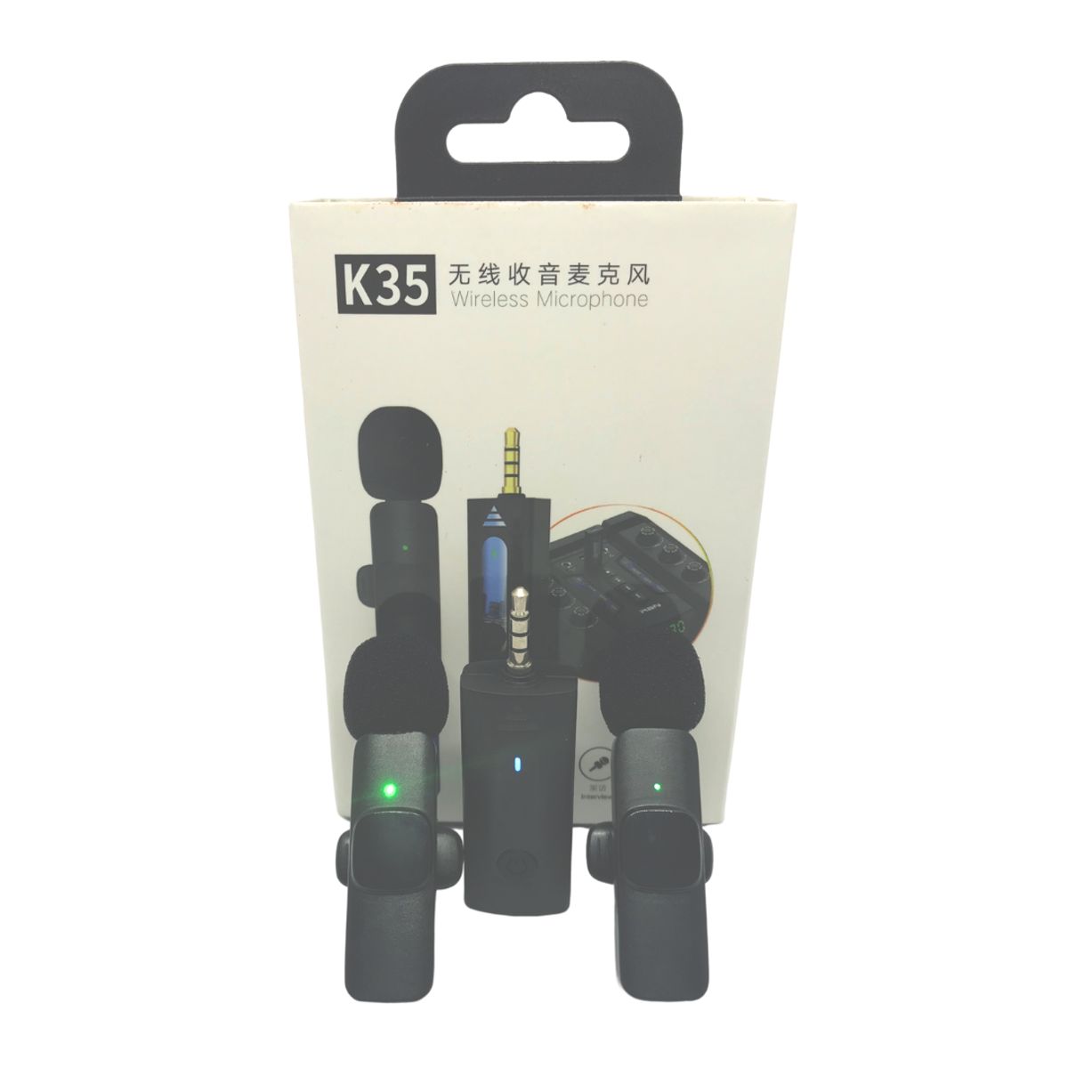 GENERICO - Microfono Solapero Inalambrico x2 35mm Aux Pc Parlante k35