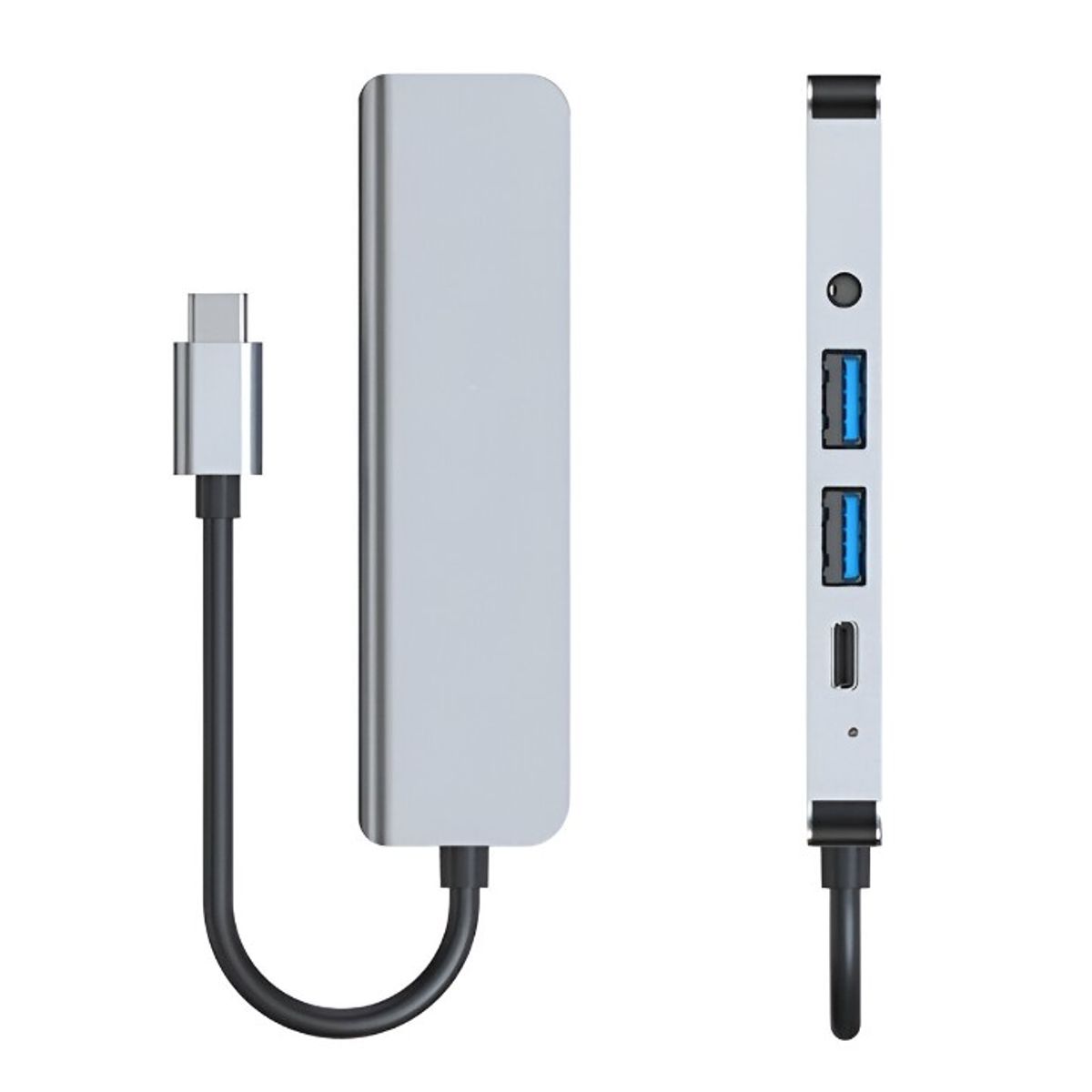 SEISA - Adaptador 5 en 1 Tipo C a HDMI  35mm  USB 3X2  PD SEISA