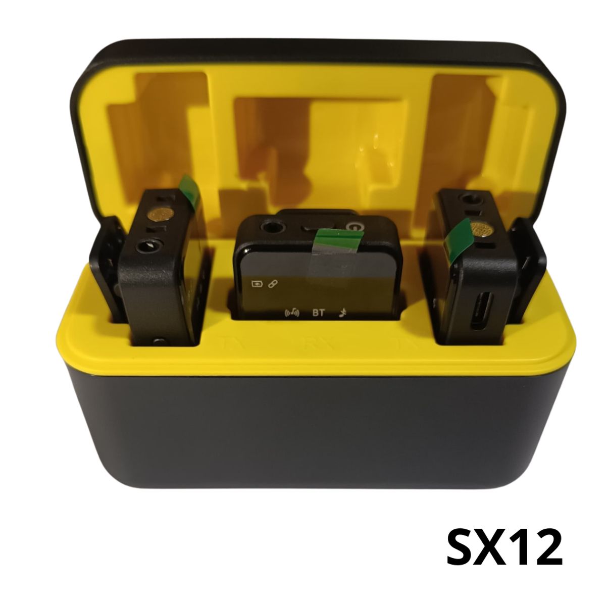 GENERICO - Micrófonos Inalámbricos Solaperos Recargables Dual 4 en 1 Sx12