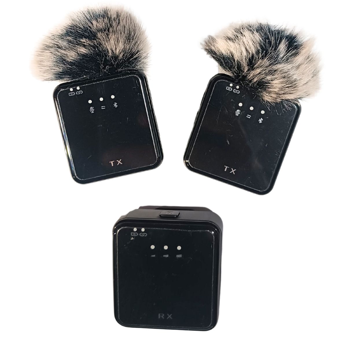 GENERICO - Micrófonos Inalámbricos Solapa Recargables Dual 4 En 1 Sx63