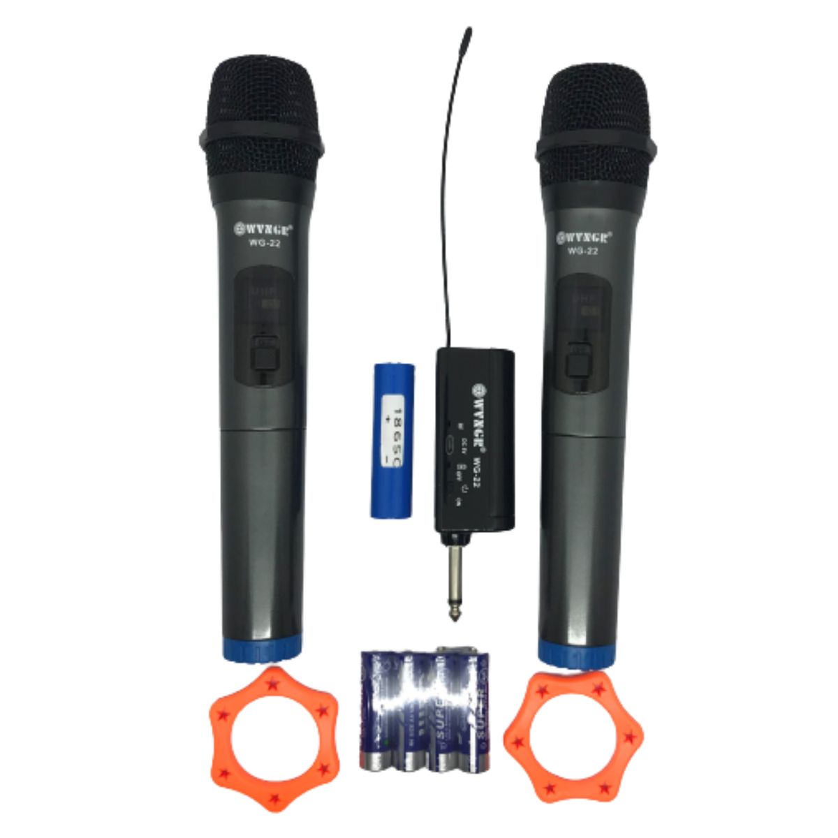 GENERICO - Micrófonos karaoke Inalámbricos Doble Wvngr pantalla Wg-22