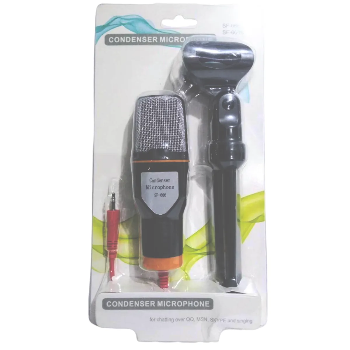 GENERICO - Micrófono Condensador Omnidireccional Con Trípode Podcast SF-666