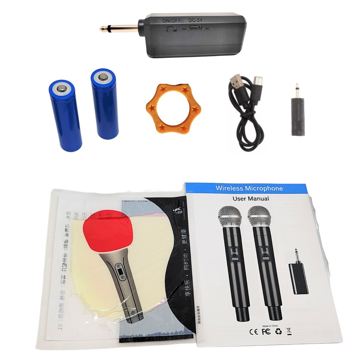 SEISA - Micrófono Inalámbricos Recargables Karaoke Wireless UHF GE5-1