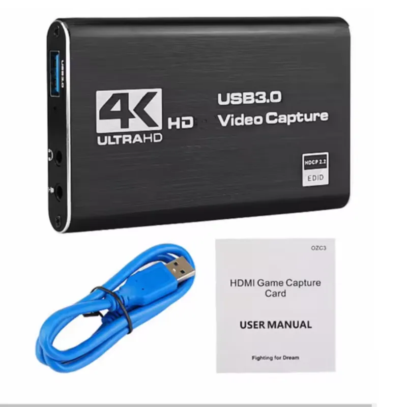 GENERICO - Capturador Hdmi Audio Video Usb 3.0 4k Full HD Streaming