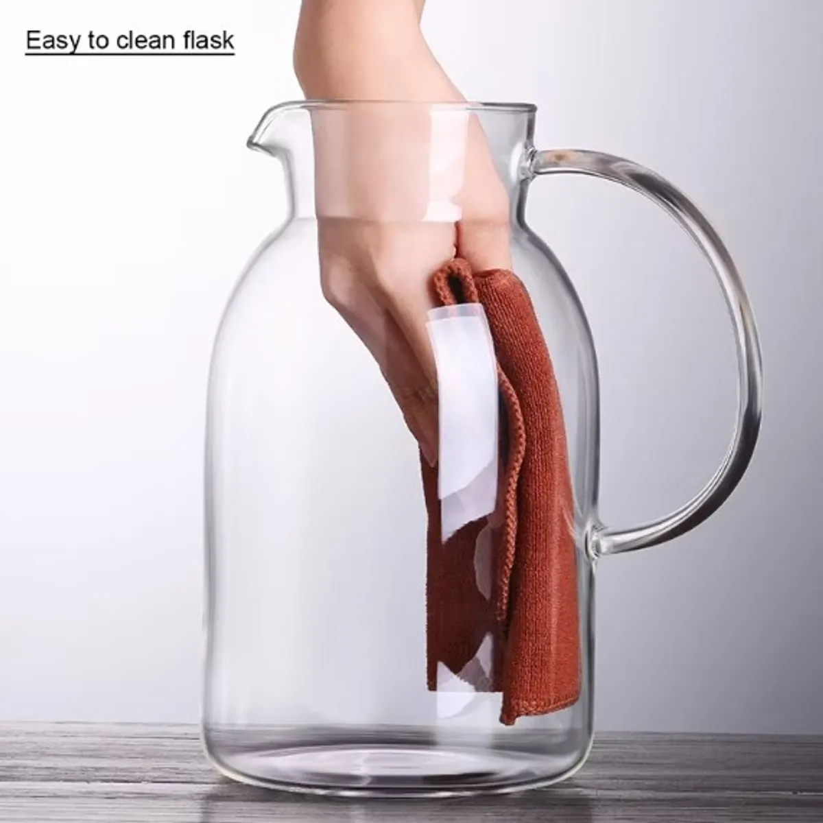 GENERICO - Jarra Moderna con Tapa de acero 2.2 L