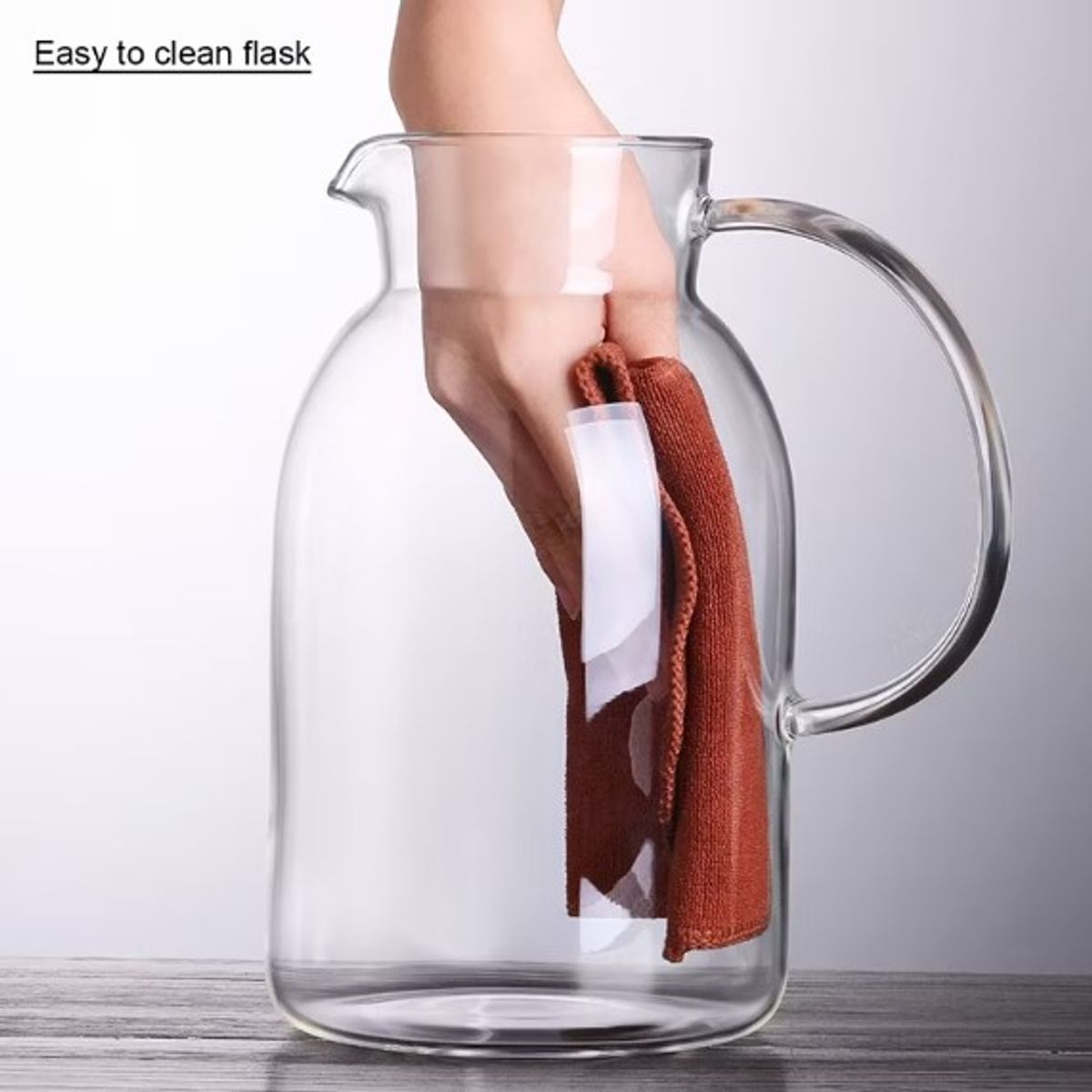 GENERICO - Jarra Moderna con Tapa de acero 2.2 L