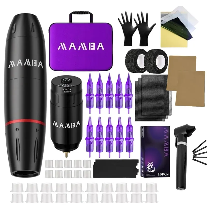 GENERICO - MAQUINA PARA TATUAR TATUAJE TATOO ROTATIVA INALAMBRICA