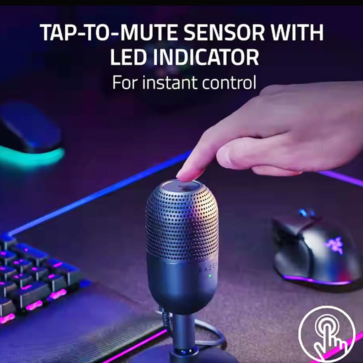 RAZER - Razer Seiren V3 mini Streaming Microphone Microphone -Negro