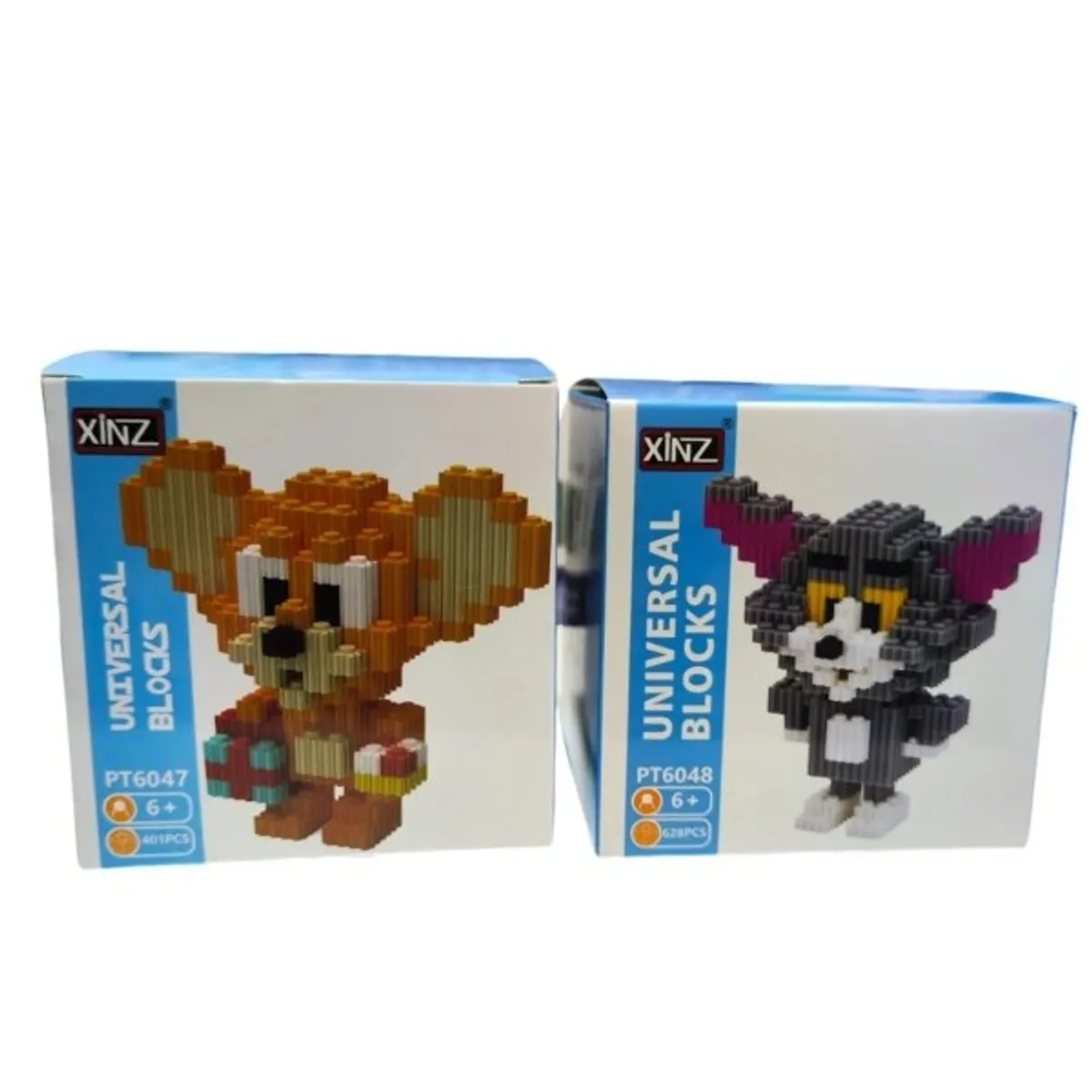 GENERICO - Duo Mini Bloques 3D Dibujos Animados Tom