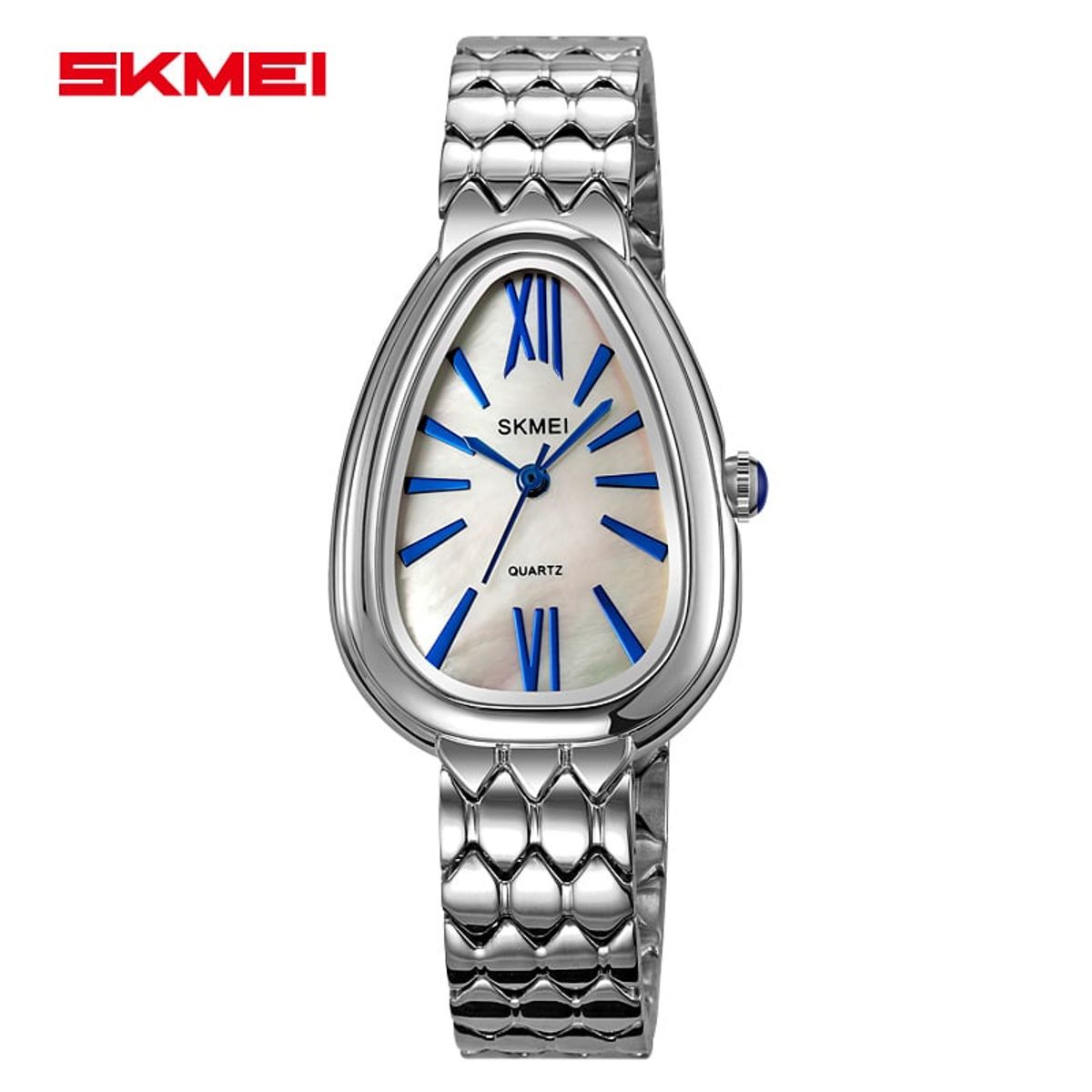 SKMEI - RELOJ SKMEI 2332 PLATEADO CORREA ACERO SOLIDO PARA MUJER