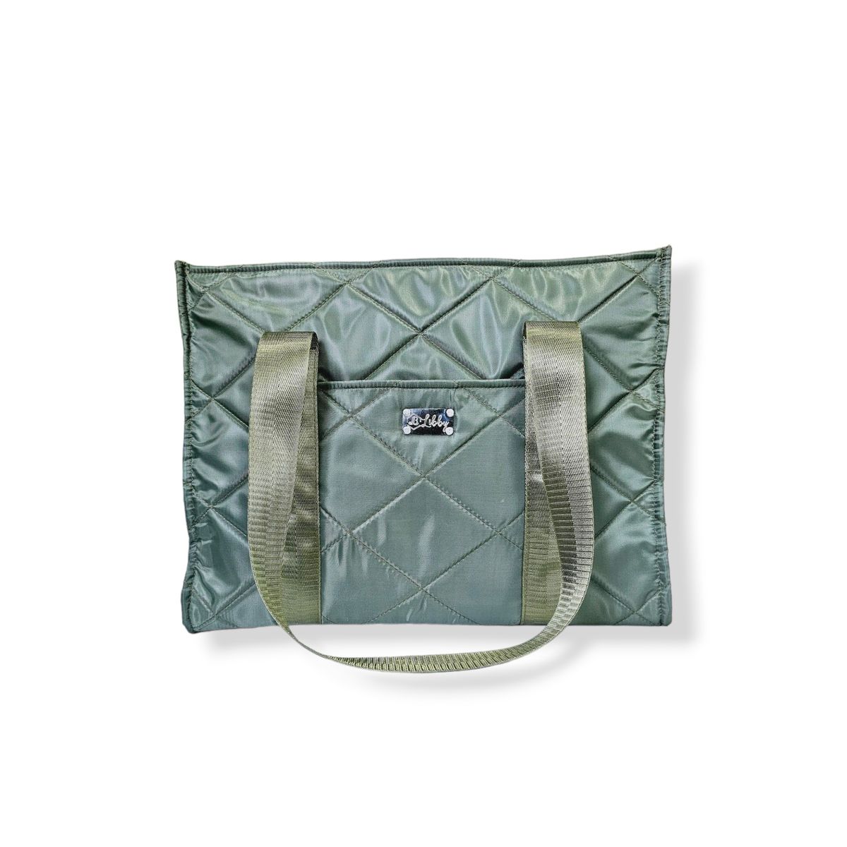 LB LIBBY CALZADOS Y ACCESORIOS - TOTE BAG LIBBY - BOLSO  VERDE DISEÑO COCOS