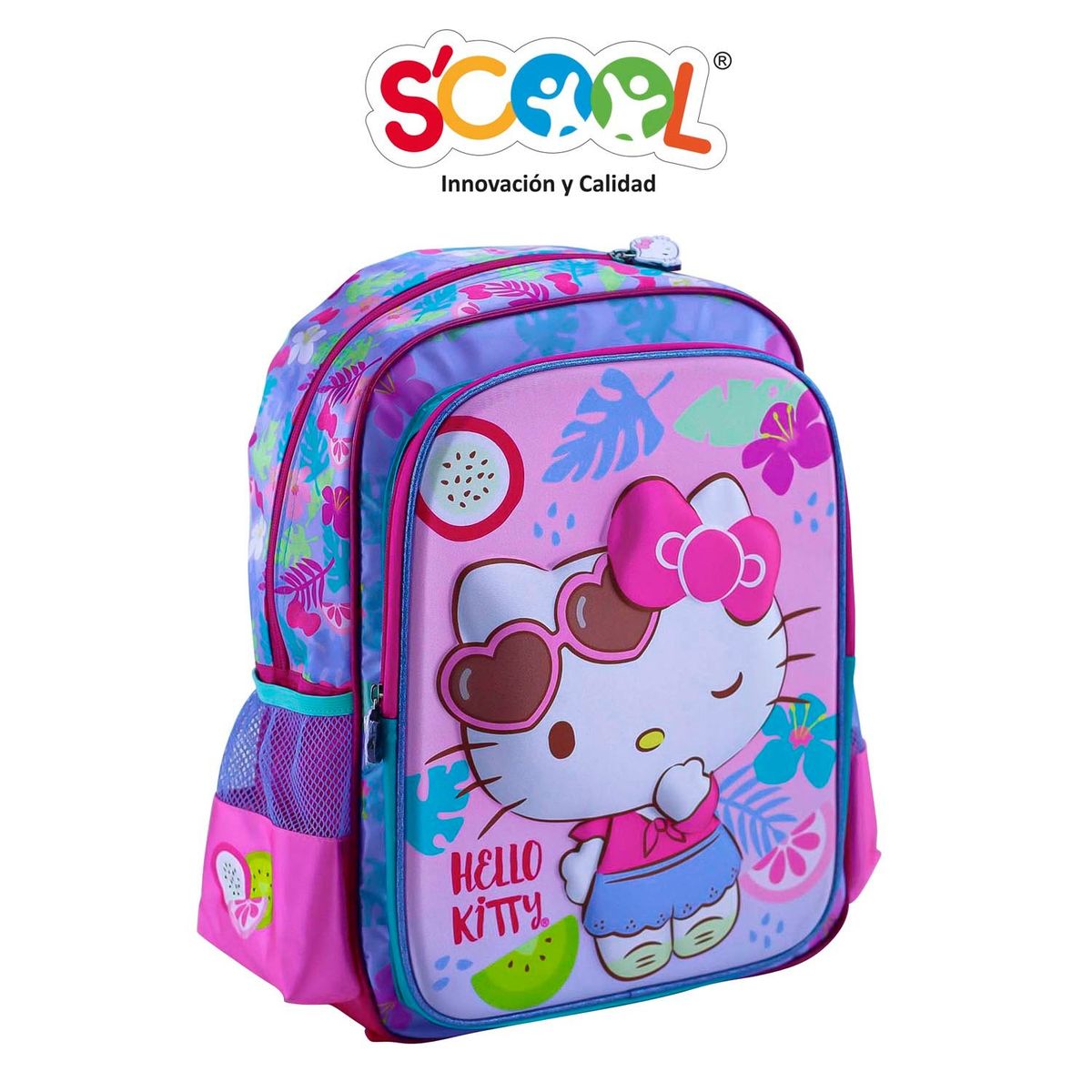 SCOOL - MOCHILA SCOOL MAGIC 2 BOL SATIN HELLO KITTY