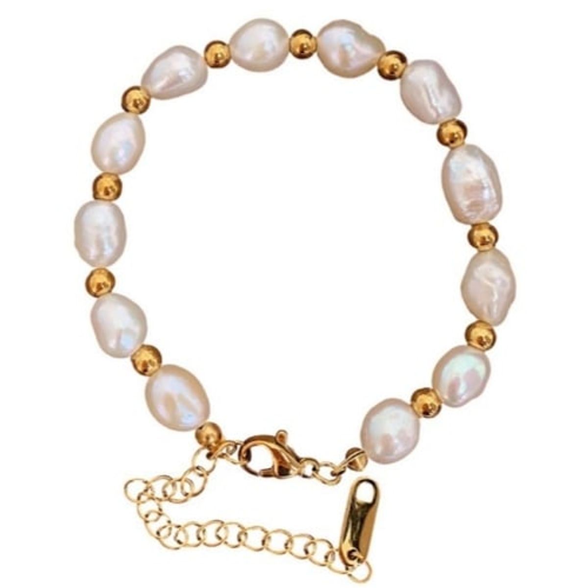GENERICO - Pulsera Perla del Rio Ajustable chunky Mujer