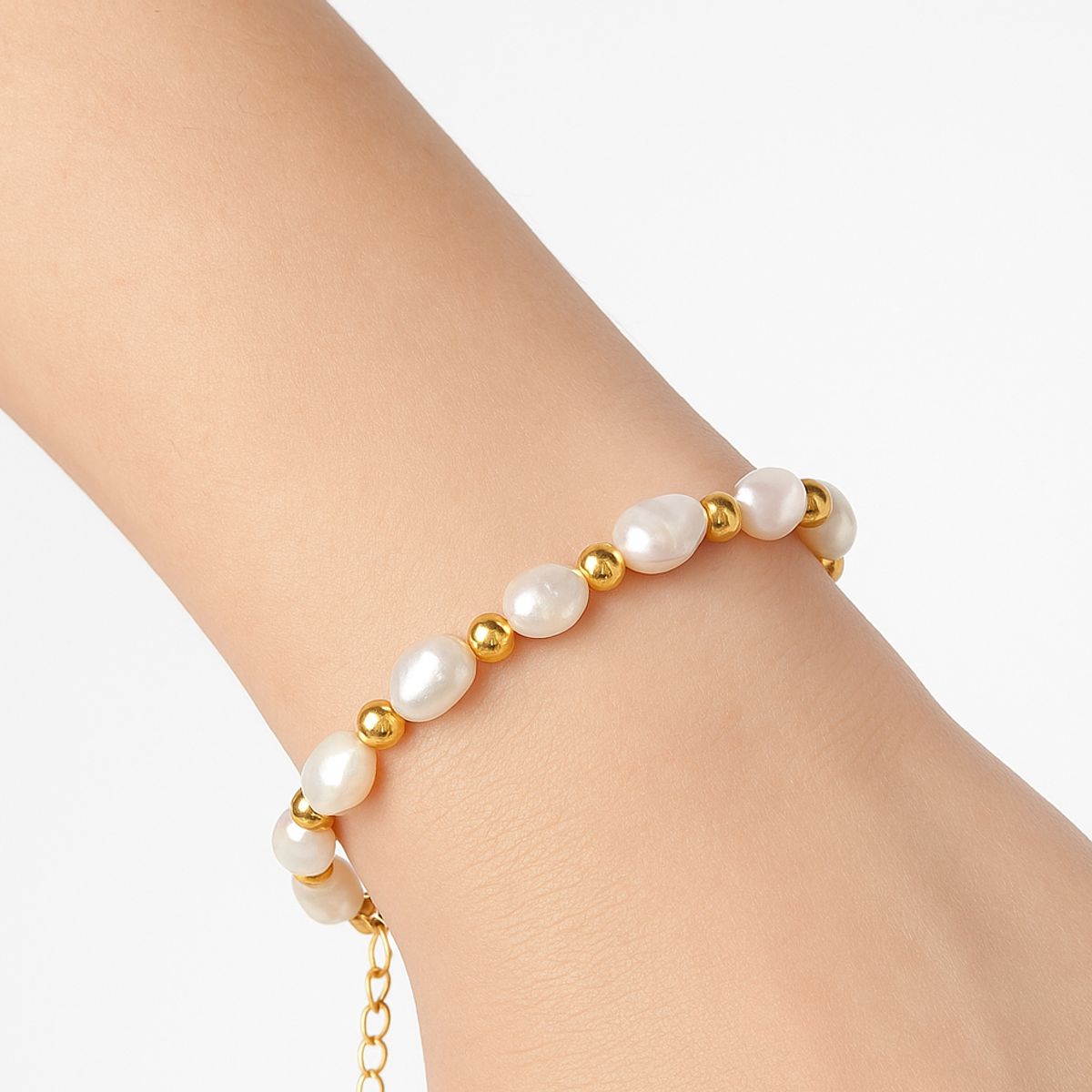 GENERICO - Pulsera Perla del Rio Ajustable chunky Mujer