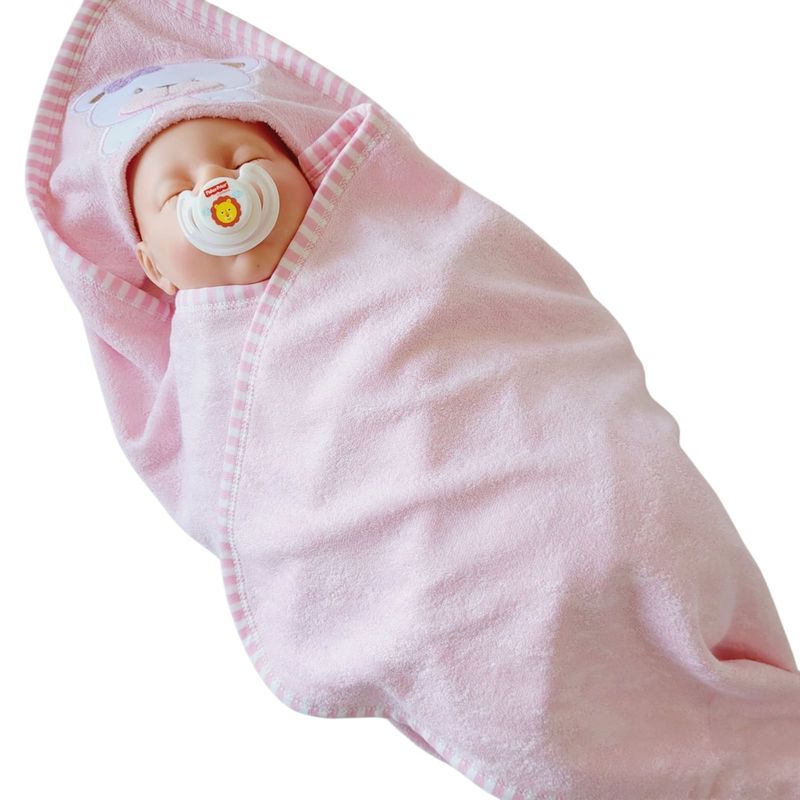 GENERICO - Toalla Bebé Set 4 pzas - Rosado E