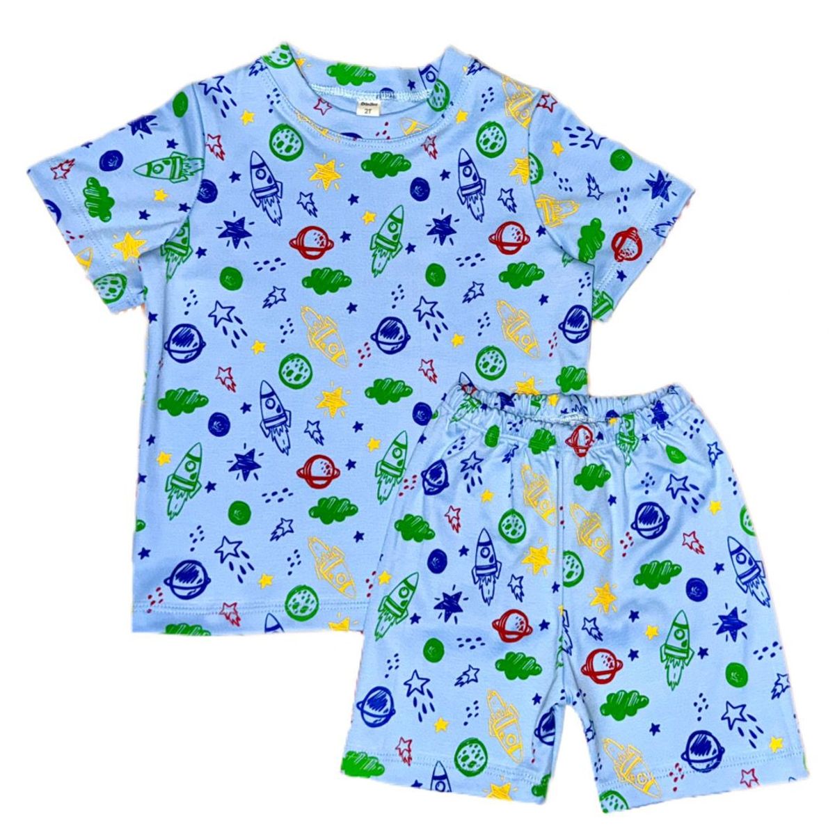 GENERICO - Pijama Algodón Pima Planetas