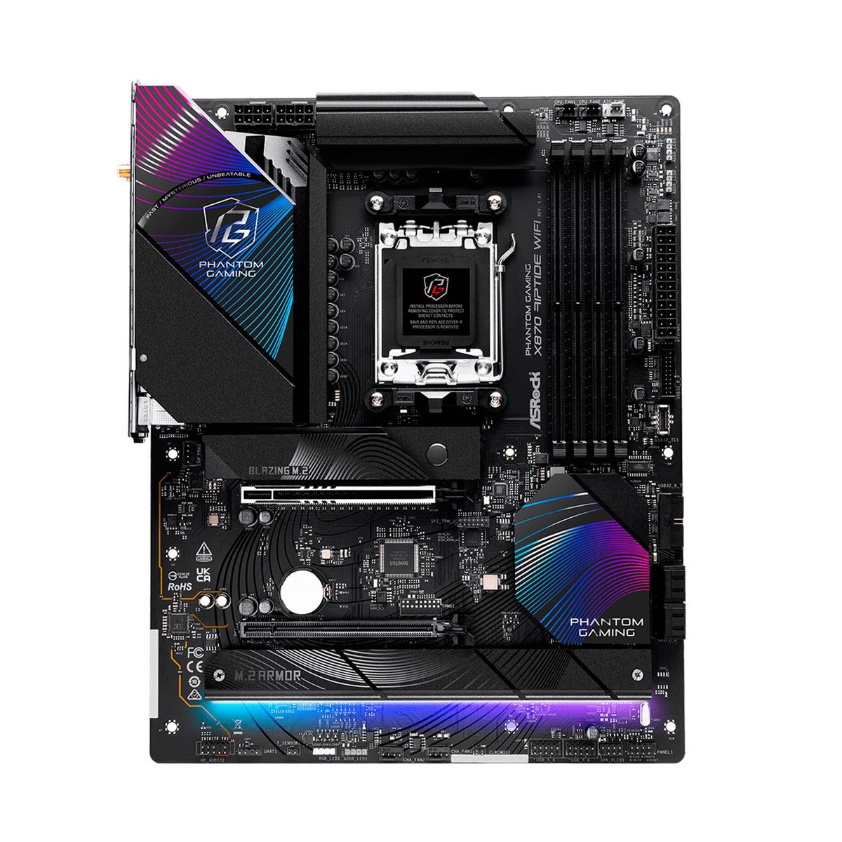 ASROCK - PLACA MADRE ASROCK X870 RIPTIDE WIFI AMDX870 AM5 PN mbarx870riptwf