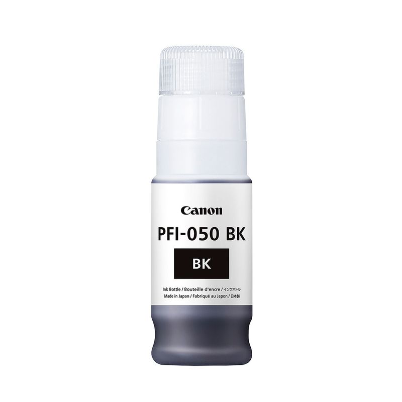 CANON - TINTA CANON PFI-050 BK COLOR NEGRO 7300 PAGINAS 70ML PN 5698C001AA