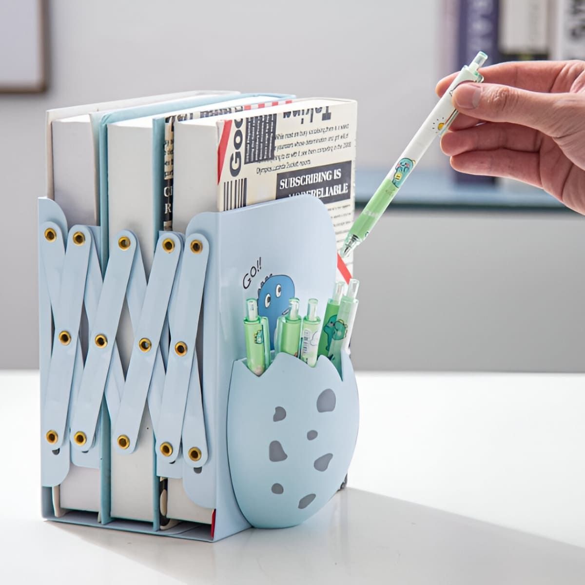 ELMEJORPRECIO - Organizador Extensible para Libros con Separadores M1