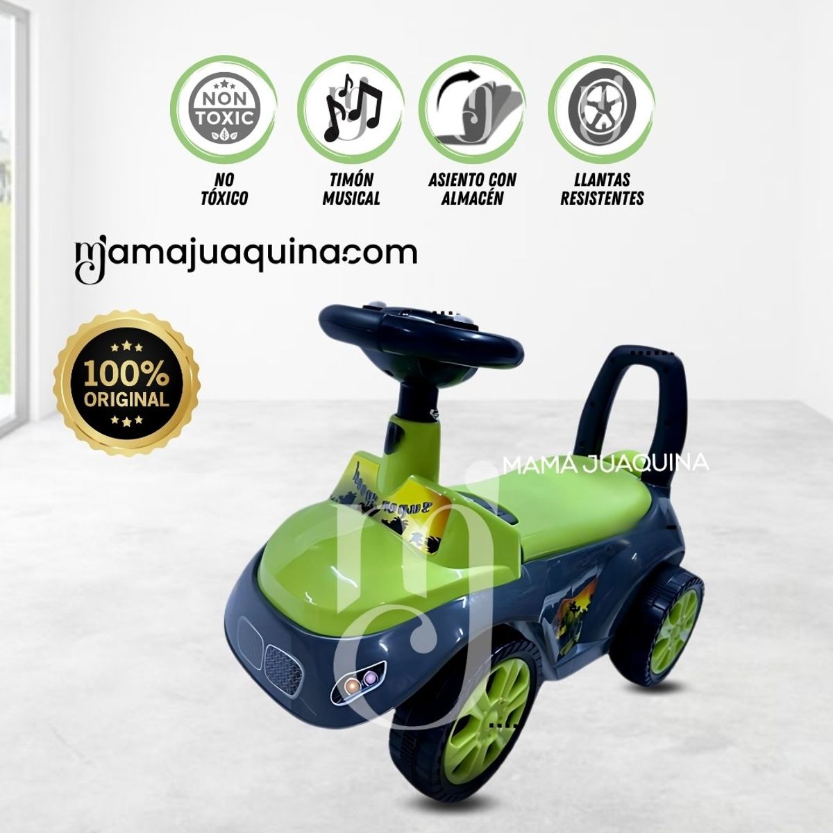 Baby - Correpasillo Buggy «DINO II» Green
