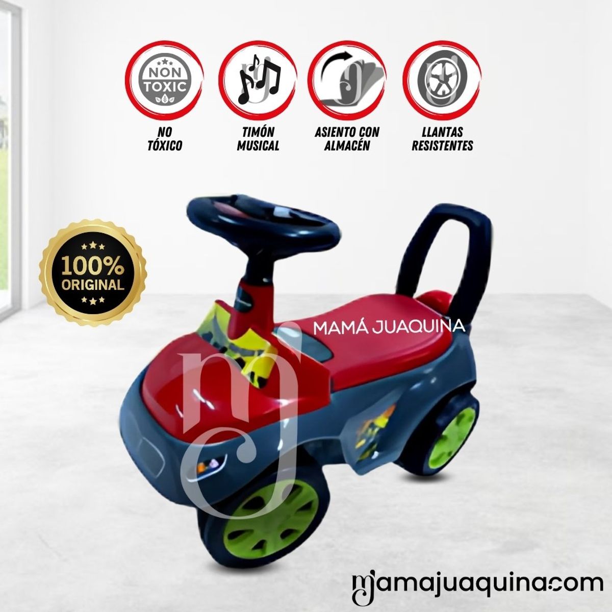BABY - Correpasillo Buggy «DINO II» Red