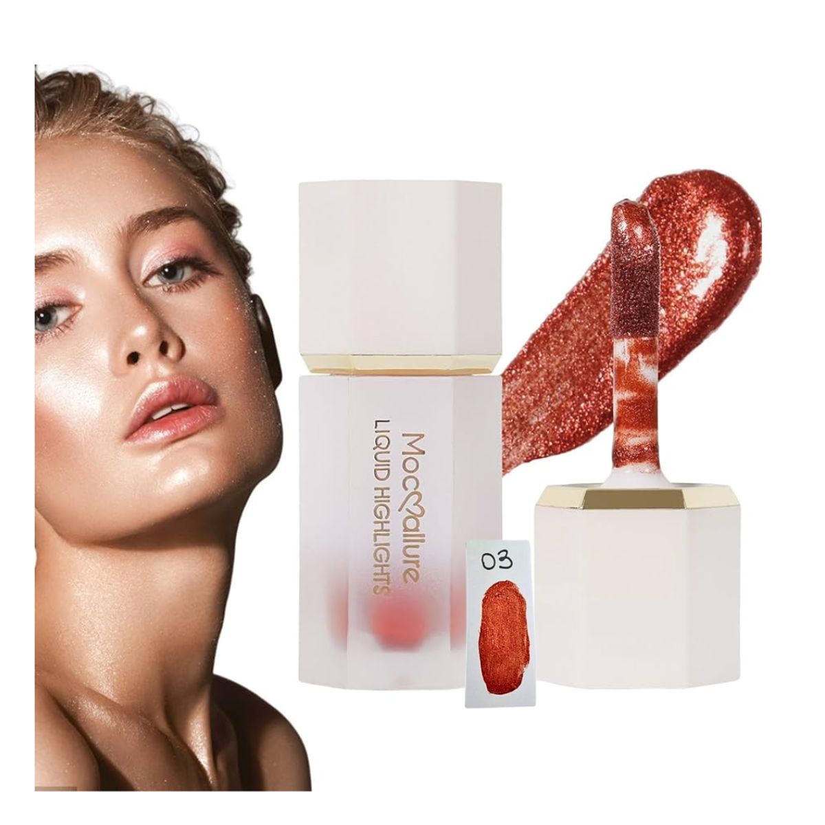 GENERICO - Iluminador Líquido con aplicador Mocallure TONO 3