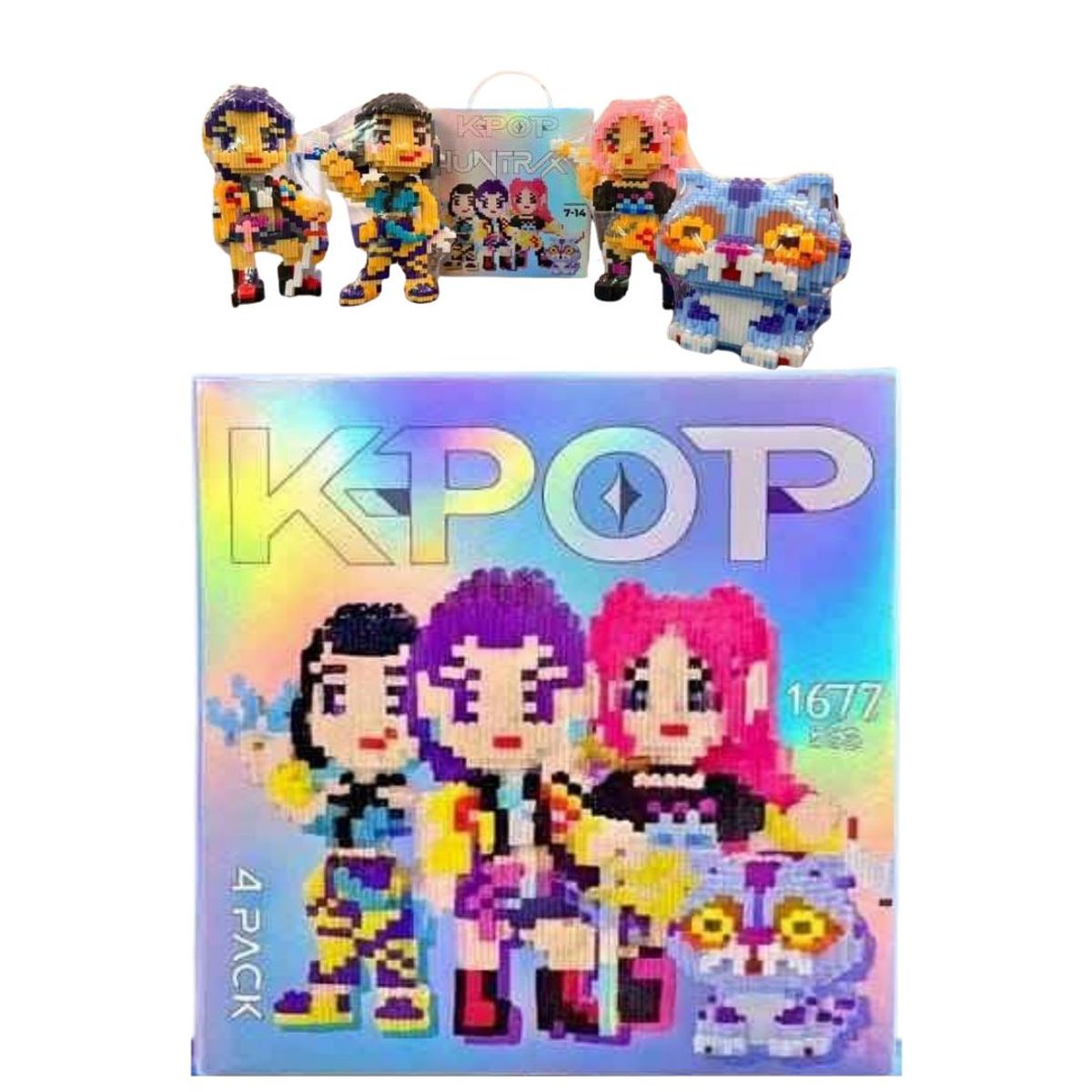 GENERICO - Set Armable Guerreras Kpop Demon Hunters - Set x 4 personajes